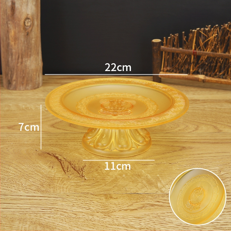 Budistų aukojimo lėkštė, plastikinė, retro stilius (Paviršiaus technologija 37590057295; įprastas įpakavimas)