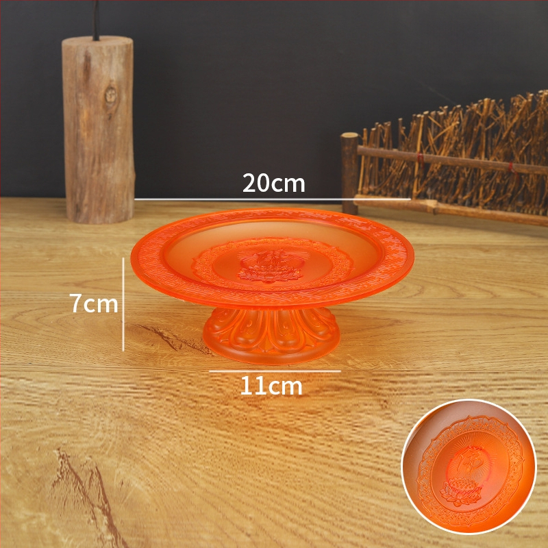 Budistų aukojimo lėkštė, plastikinė, retro stilius (Paviršiaus technologija 37590057295; įprastas įpakavimas)