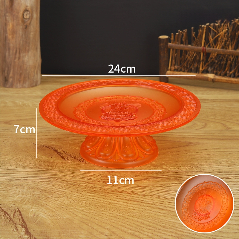 Budistų aukojimo lėkštė, plastikinė, retro stilius (Paviršiaus technologija 37590057295; įprastas įpakavimas)