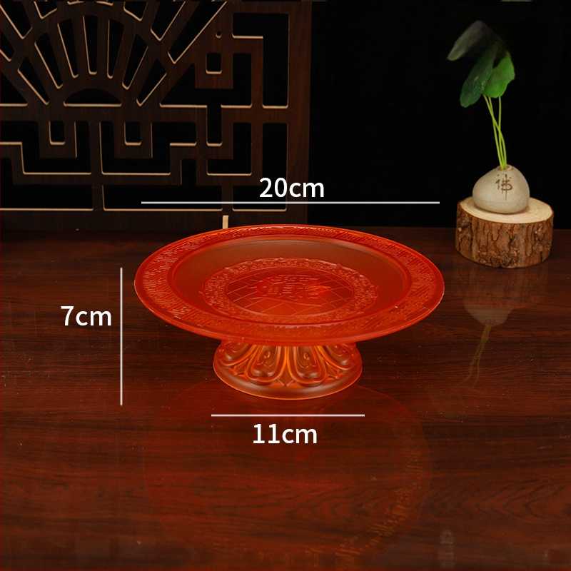 Budistų aukojimo lėkštė, plastikinė, retro stilius (Paviršiaus technologija 37590057295; įprastas įpakavimas)