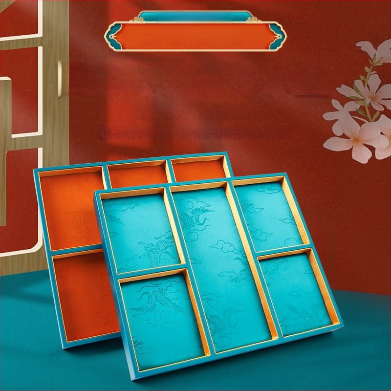 Üheosaline juveelide näitamiplokk PU nahast, PU naha korpuse ja tikitud brokaatkanga, ühe kihiline, kunstiline stiil, õmblustehnika