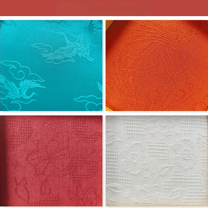 Üheosaline juveelide näitamiplokk PU nahast, PU naha korpuse ja tikitud brokaatkanga, ühe kihiline, kunstiline stiil, õmblustehnika