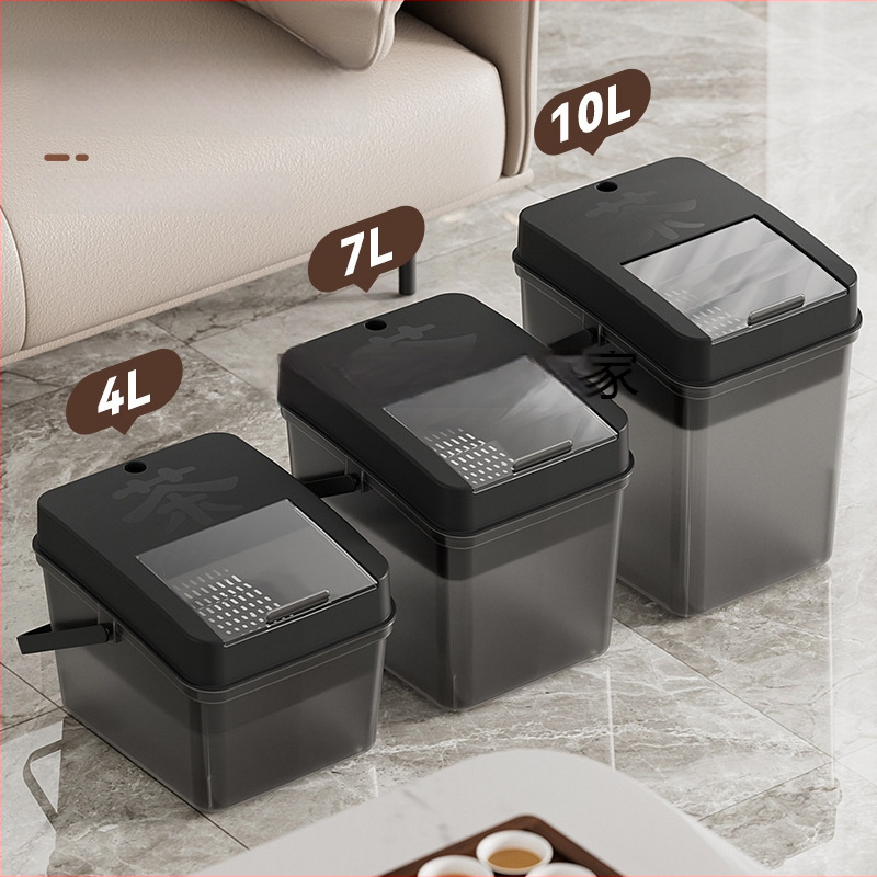 Κουβάς τσαγιού με αποστράγγιση και δίσκο υπολειμμάτων τσαγιού, ξύλινος, κινεζικού στυλ, εκτύπωση λογοτύπου, ποιότητα πρώτης κατηγορίας