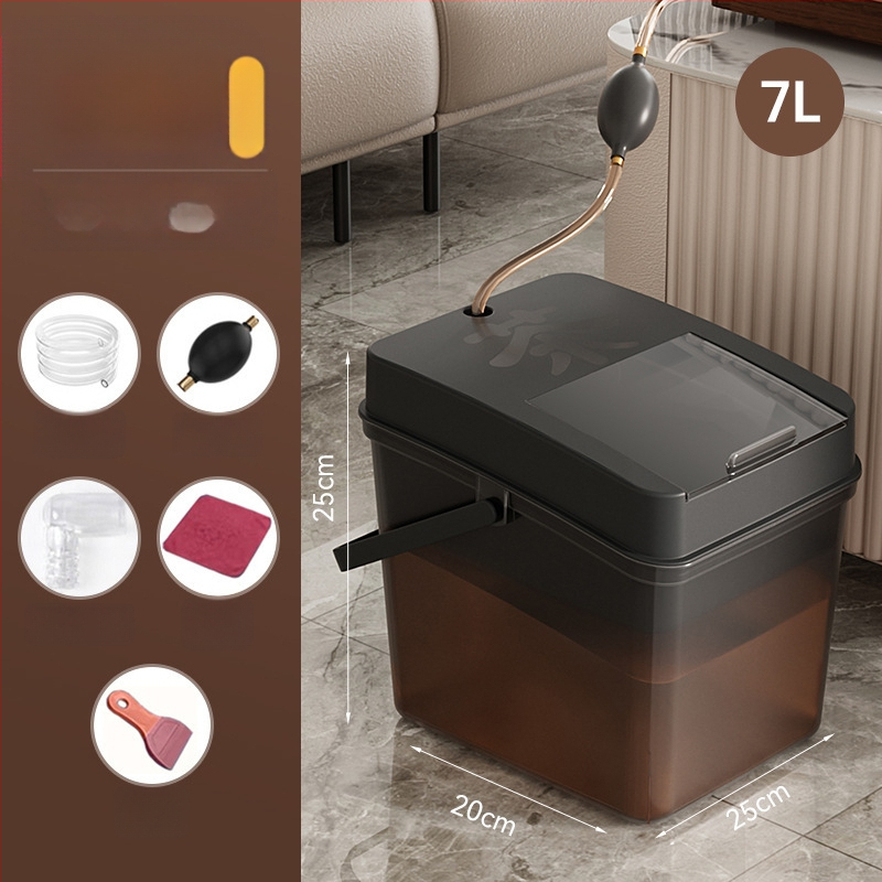 Κουβάς τσαγιού με αποστράγγιση και δίσκο υπολειμμάτων τσαγιού, ξύλινος, κινεζικού στυλ, εκτύπωση λογοτύπου, ποιότητα πρώτης κατηγορίας