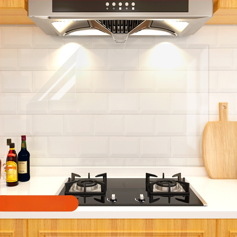 Кухненски стенен стикер против мазнини, хартия, карикатурен принт, 1 бр.