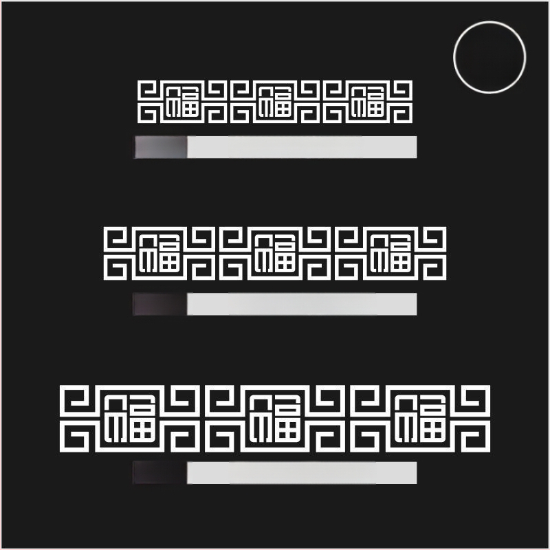 Стенно стикер - триизмерен PVC декор, противопожарна функция, китайски стил, за външни пространства