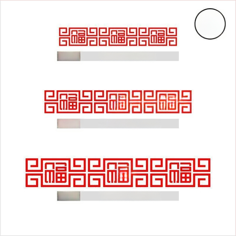 Стенно стикер - триизмерен PVC декор, противопожарна функция, китайски стил, за външни пространства