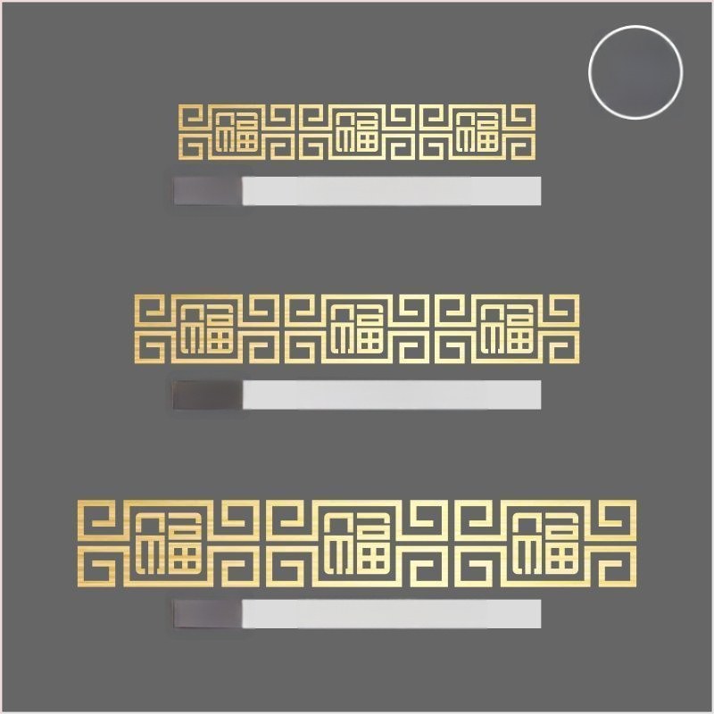 Стенно стикер - триизмерен PVC декор, противопожарна функция, китайски стил, за външни пространства