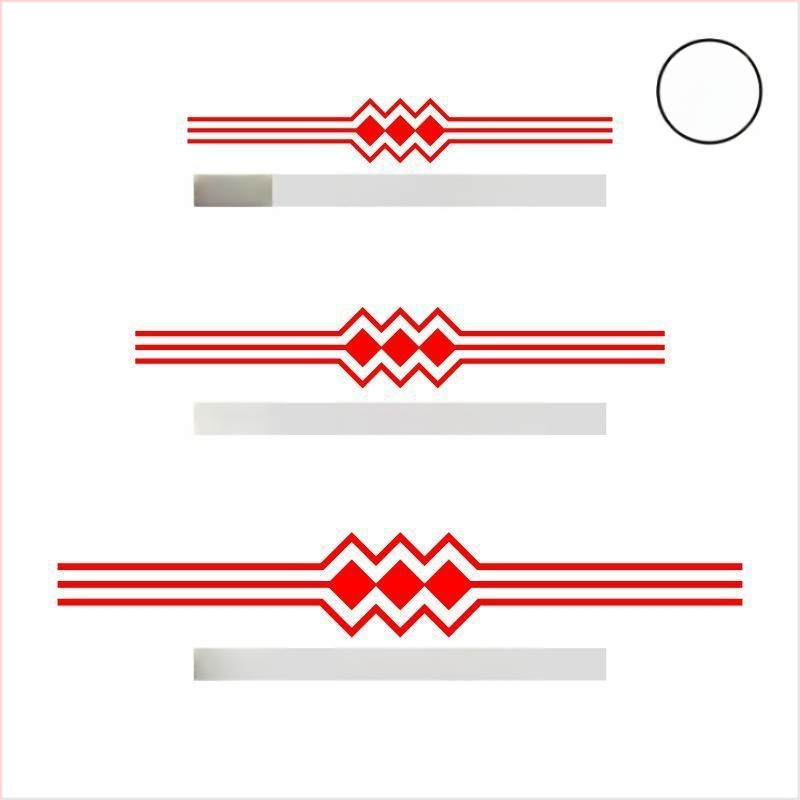 Стенно стикер - триизмерен PVC декор, противопожарна функция, китайски стил, за външни пространства