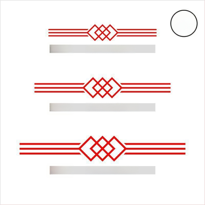 Стенно стикер - триизмерен PVC декор, противопожарна функция, китайски стил, за външни пространства