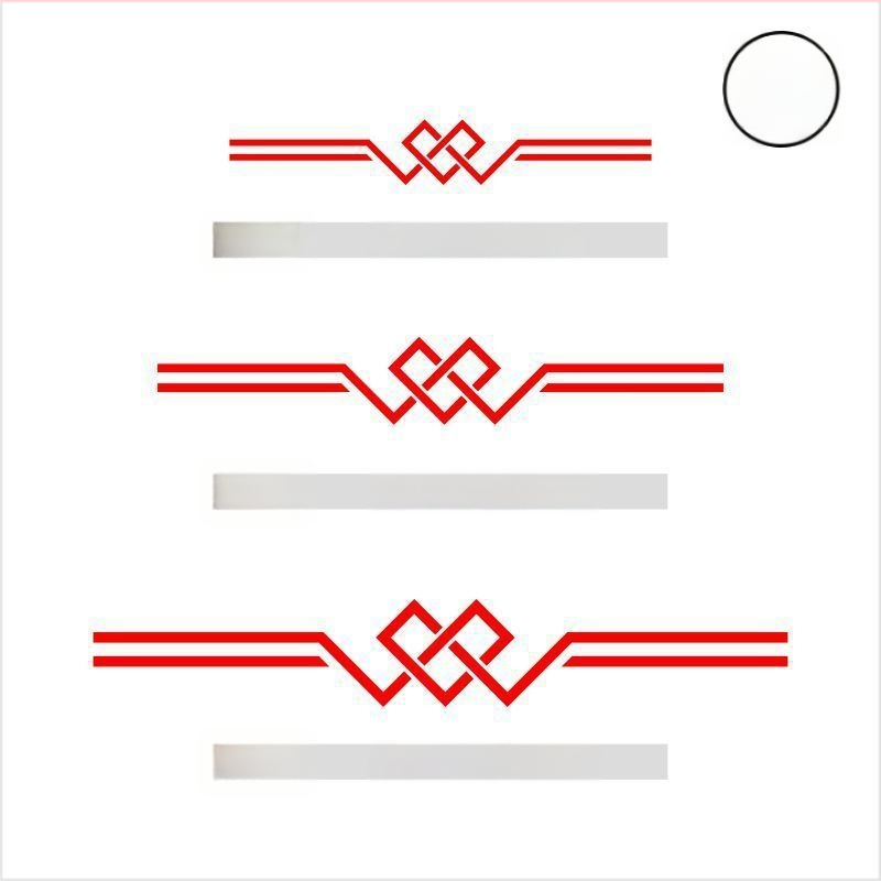 Стенно стикер - триизмерен PVC декор, противопожарна функция, китайски стил, за външни пространства