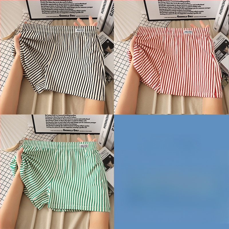 Мъжки памучни боксерки, свободен крой, модел райета/мрежа, основен плат 95-100% памук, средна талия