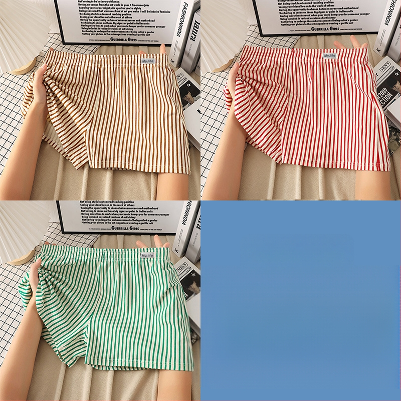 Мъжки памучни боксерки, свободен крой, модел райета/мрежа, основен плат 95-100% памук, средна талия