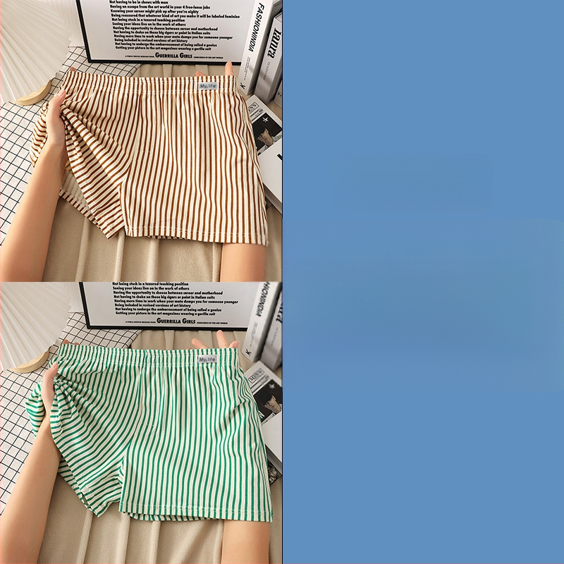 Мъжки памучни боксерки, свободен крой, модел райета/мрежа, основен плат 95-100% памук, средна талия