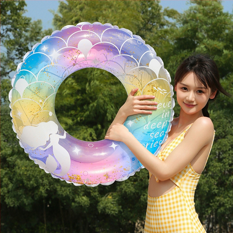 Bērnu peldēšanas gredzens, PVC materiāls, vienkrāsains dizains