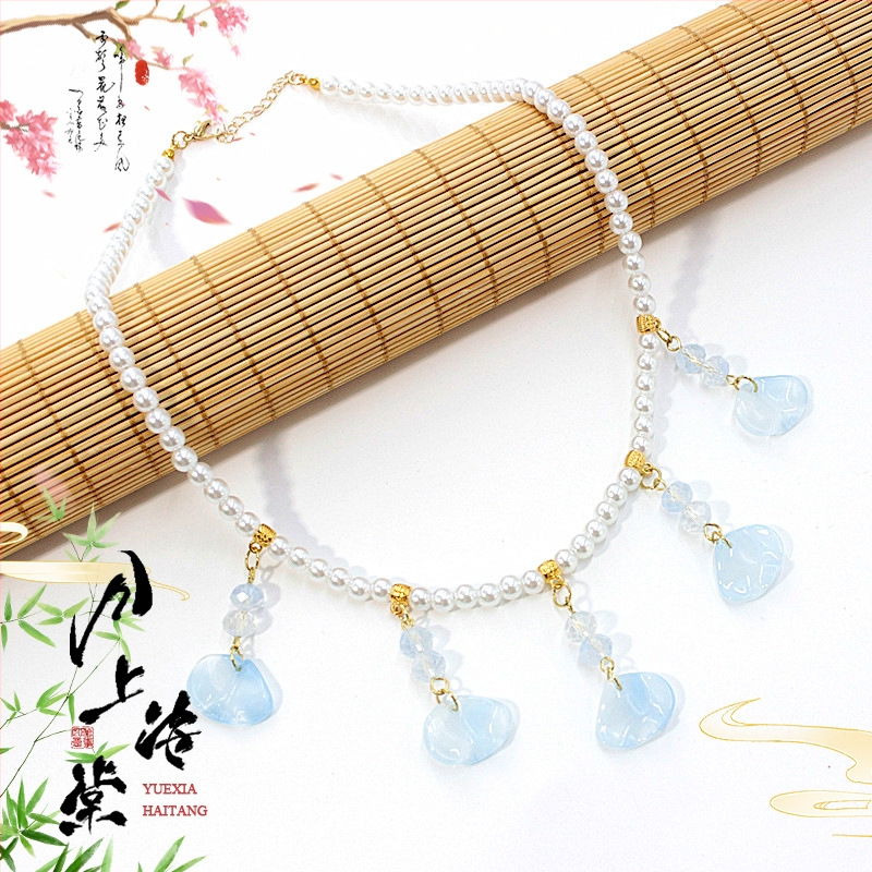 Vaikų ausų klipsų rinkinys - senovinis stilius, rankų darbo stiklo detalės su vaisių ir lapų motyvais