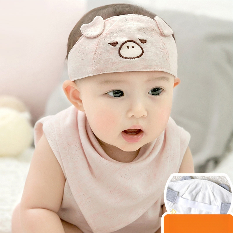 Medvilninė kūdikių kepurė, kvėpuojanti ir šilta, plonas dizainas, 0–12 mėnesių, pavasaris, siuvinėjimas