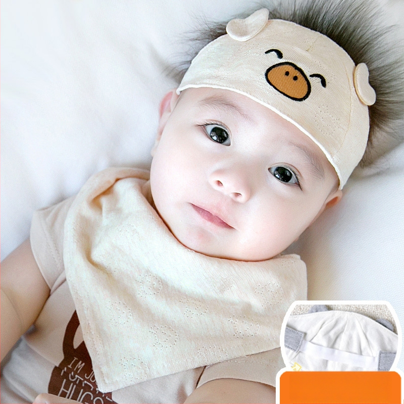 Medvilninė kūdikių kepurė, kvėpuojanti ir šilta, plonas dizainas, 0–12 mėnesių, pavasaris, siuvinėjimas