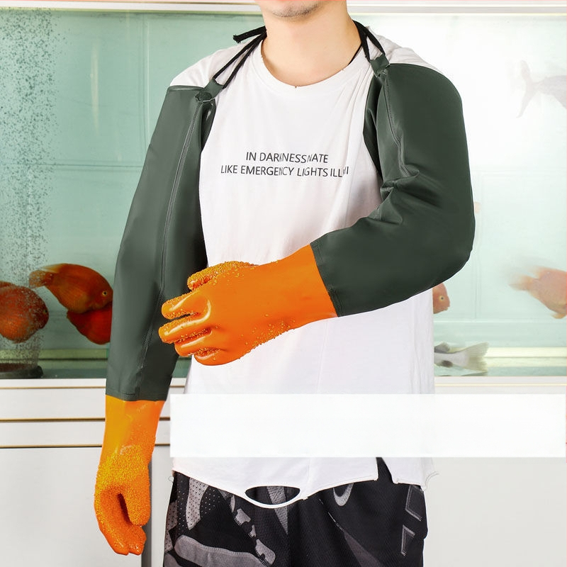 Pramoninės žvejybos pirštinės – alyvoms atsparios, vandeniui atsparios, neslystančios, rūgštims ir šarminėms atsparios, dilimui atsparios