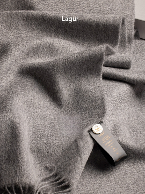 Blue enough Σάλι από 100% cashmere, ύφανση warp knitting, ζεστό για τον χειμώνα, unisex