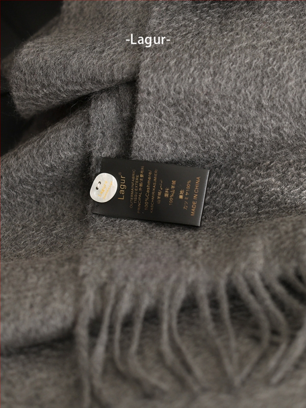 Blue enough Σάλι από 100% cashmere, ύφανση warp knitting, ζεστό για τον χειμώνα, unisex