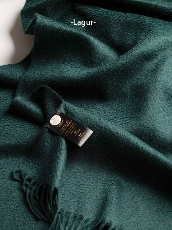 Blue enough Σάλι από 100% cashmere, ύφανση warp knitting, ζεστό για τον χειμώνα, unisex