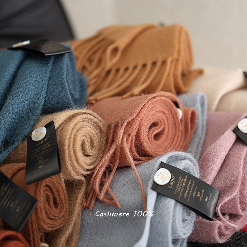 Blue enough Σάλι από 100% cashmere, ύφανση warp knitting, ζεστό για τον χειμώνα, unisex