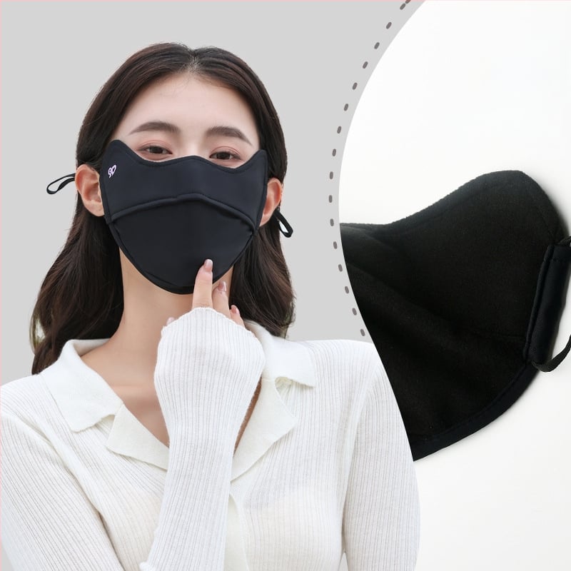 Vasaros veido kaukė su UV apsauga UPF50, nailonas-spandekso medžiaga, ausų kilpelės, monochrominis dizainas