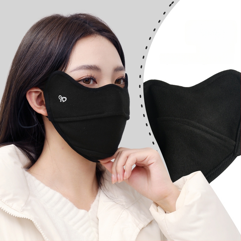 Vasaros veido kaukė su UV apsauga UPF50, nailonas-spandekso medžiaga, ausų kilpelės, monochrominis dizainas