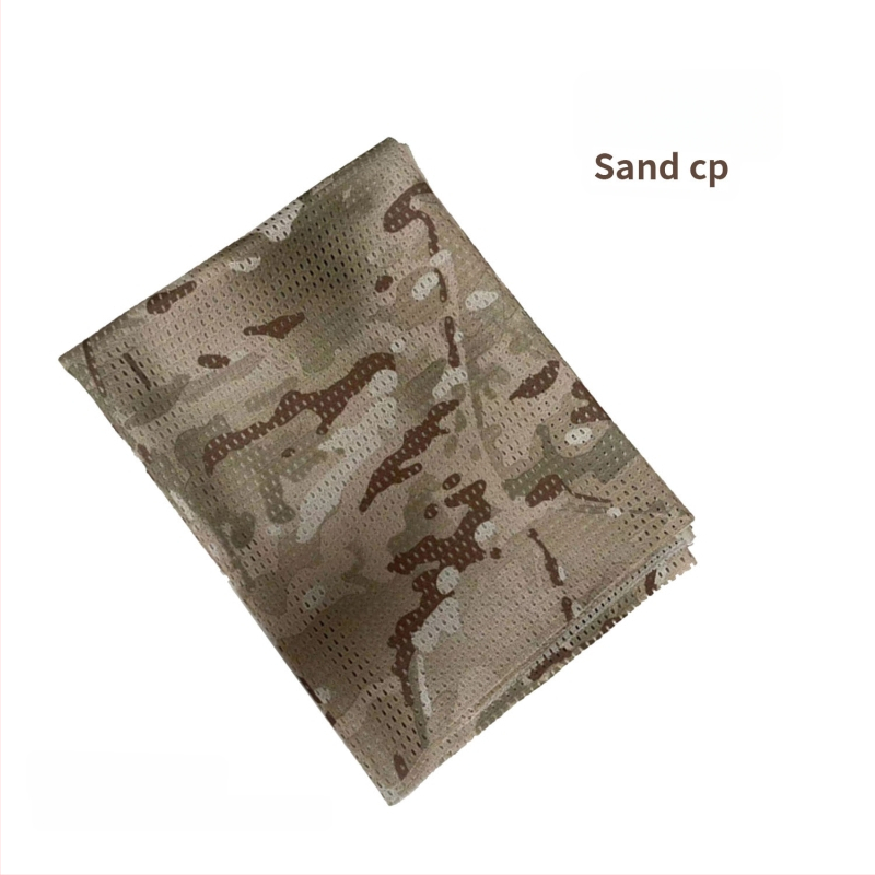 Kamuflāžas tīkla galvas šalle – vēja izturīga, saules aizsardzība; āra sportam, pieaugušajiem, unisex, pārgājieni un riteņbraukšana