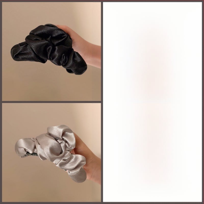 Щипка за коса с блестящи плисирани детайли, ръчна изработка от плат, аксесоар за глава от Yiu Jade Jewelry