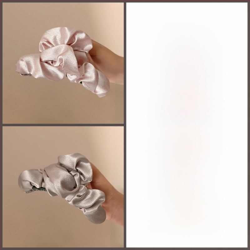 Щипка за коса с блестящи плисирани детайли, ръчна изработка от плат, аксесоар за глава от Yiu Jade Jewelry