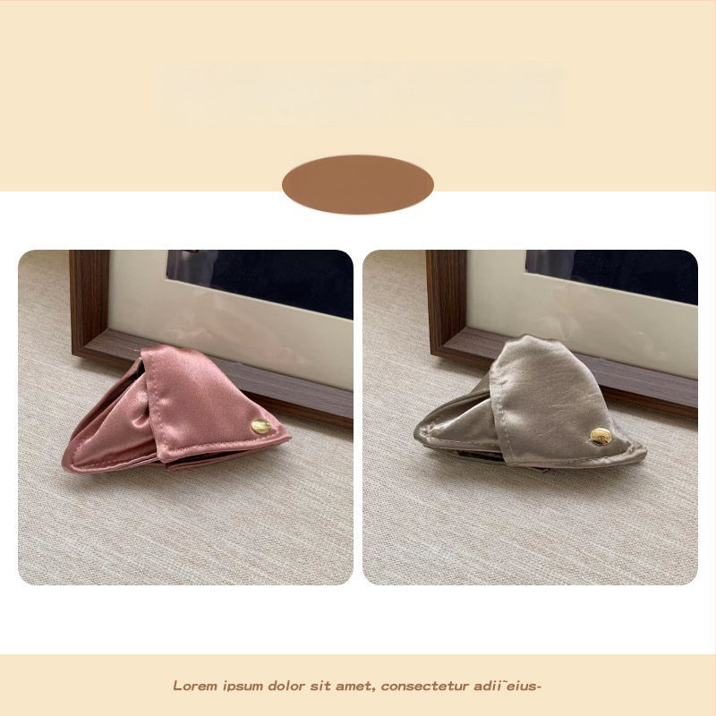 Щипка за коса с блестящи плисирани детайли, ръчна изработка от плат, аксесоар за глава от Yiu Jade Jewelry