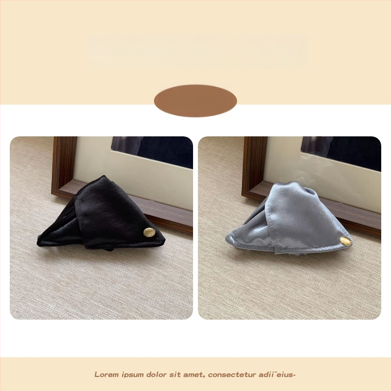 Щипка за коса с блестящи плисирани детайли, ръчна изработка от плат, аксесоар за глава от Yiu Jade Jewelry