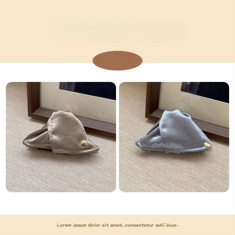 Щипка за коса с блестящи плисирани детайли, ръчна изработка от плат, аксесоар за глава от Yiu Jade Jewelry