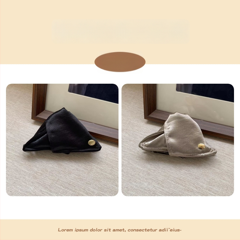 Щипка за коса с блестящи плисирани детайли, ръчна изработка от плат, аксесоар за глава от Yiu Jade Jewelry