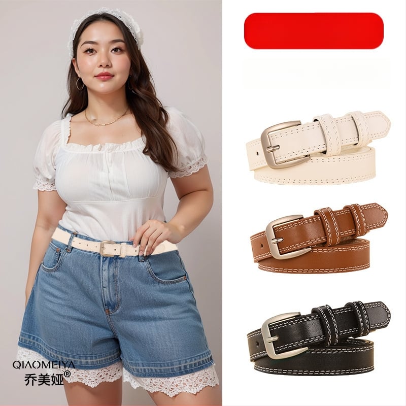 Curea subțire decorativă pentru femei (material: altul; cataramă: aliaj; închidere: știft; lățime: sub 2 cm; stil: elegant, lux ușor)