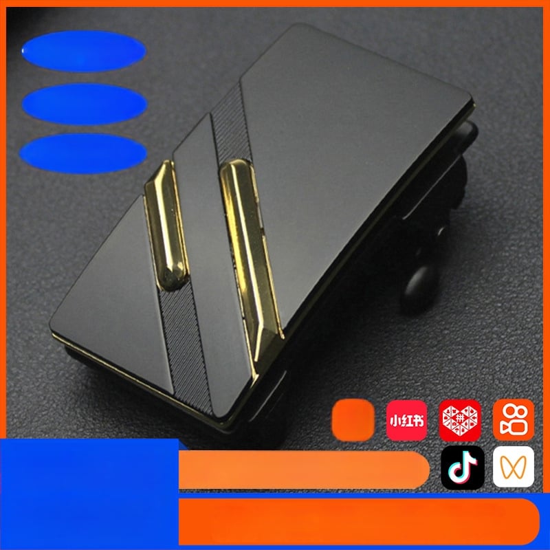 Vīriešu automātiskā sprādze jostas no sakausējuma, taisnstūra forma, sprādzes platums 3,3–3,5 cm, biznes stils