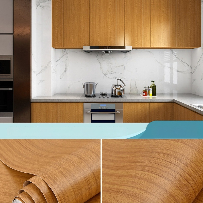 Savarankiškai klijuojama medžio rašto tapetė stalams, durims ir spintelėms