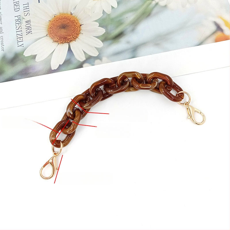 Koti õlarihm akrüülketiga, mudel DL-1126, õla/ristkoti rihm, kevad 2025, tänavustiil