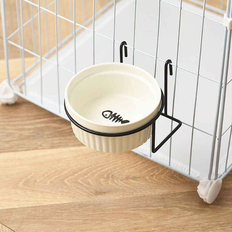 Keraamiline kasside toidukauss – Materjal: keraamika; Mõeldud kassidele; Lemmikloomade toidutarvikud