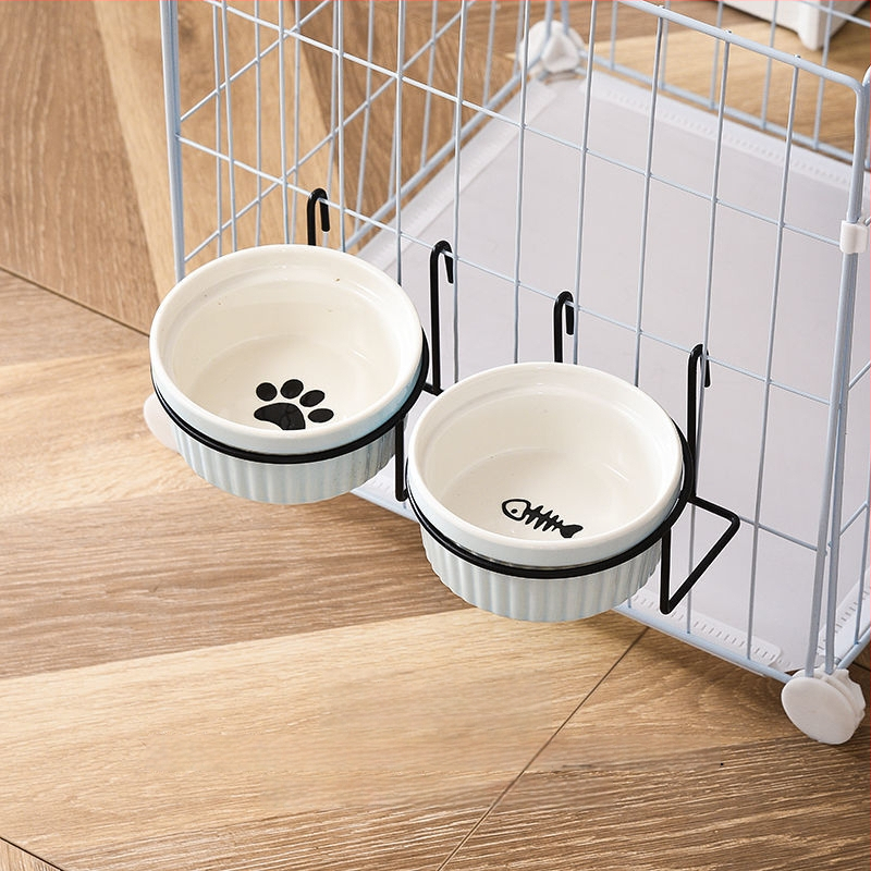 Keraamiline kasside toidukauss – Materjal: keraamika; Mõeldud kassidele; Lemmikloomade toidutarvikud