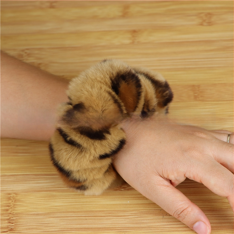 Аксесоар за глава от Rex заешки косъм, ръчно изработено, двоен дизайн за глава и китка, вдъхновено от Япония и Корея, свеж и сладък стил