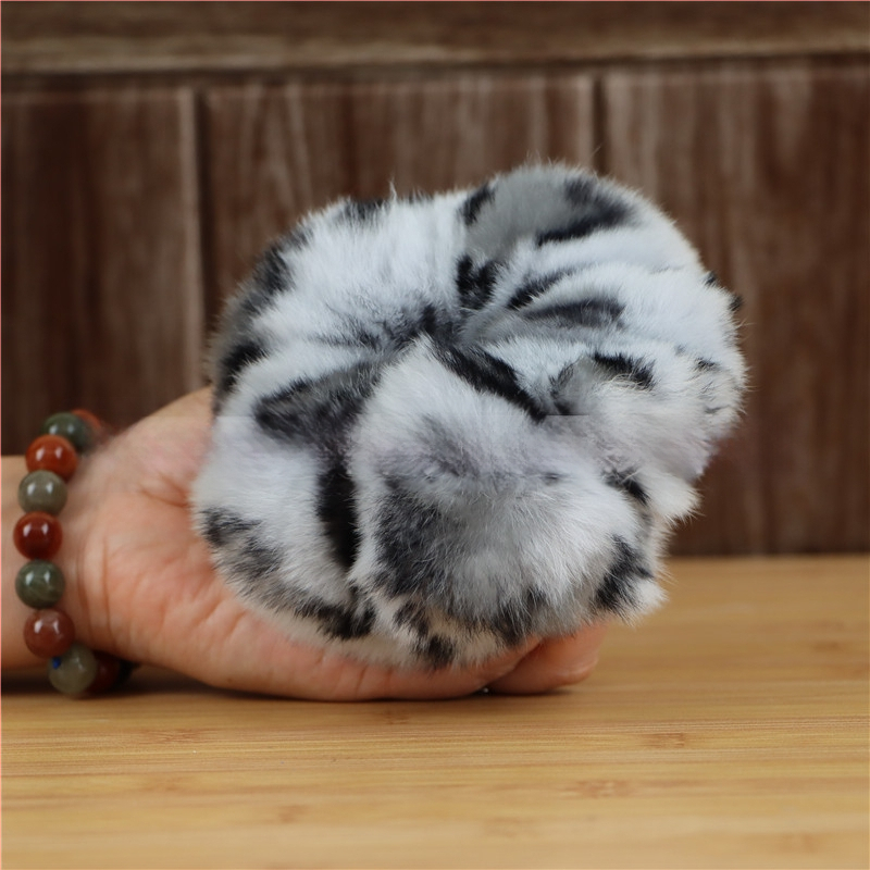 Аксесоар за глава от Rex заешки косъм, ръчно изработено, двоен дизайн за глава и китка, вдъхновено от Япония и Корея, свеж и сладък стил