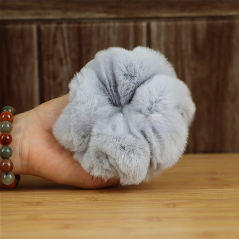 Аксесоар за глава от Rex заешки косъм, ръчно изработено, двоен дизайн за глава и китка, вдъхновено от Япония и Корея, свеж и сладък стил