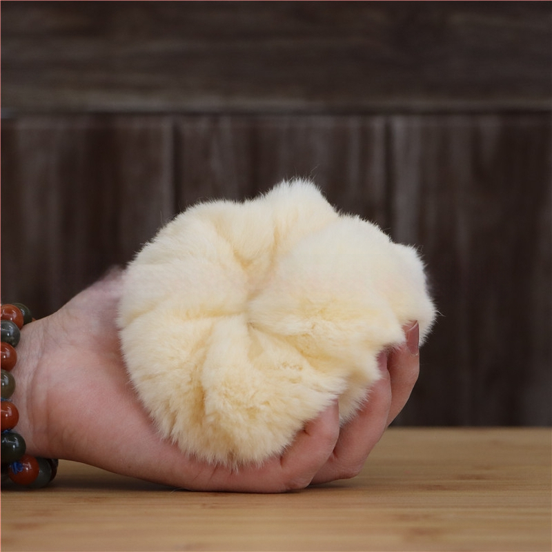 Аксесоар за глава от Rex заешки косъм, ръчно изработено, двоен дизайн за глава и китка, вдъхновено от Япония и Корея, свеж и сладък стил