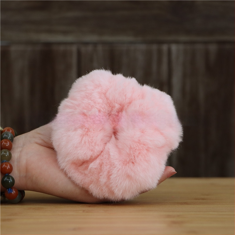 Аксесоар за глава от Rex заешки косъм, ръчно изработено, двоен дизайн за глава и китка, вдъхновено от Япония и Корея, свеж и сладък стил