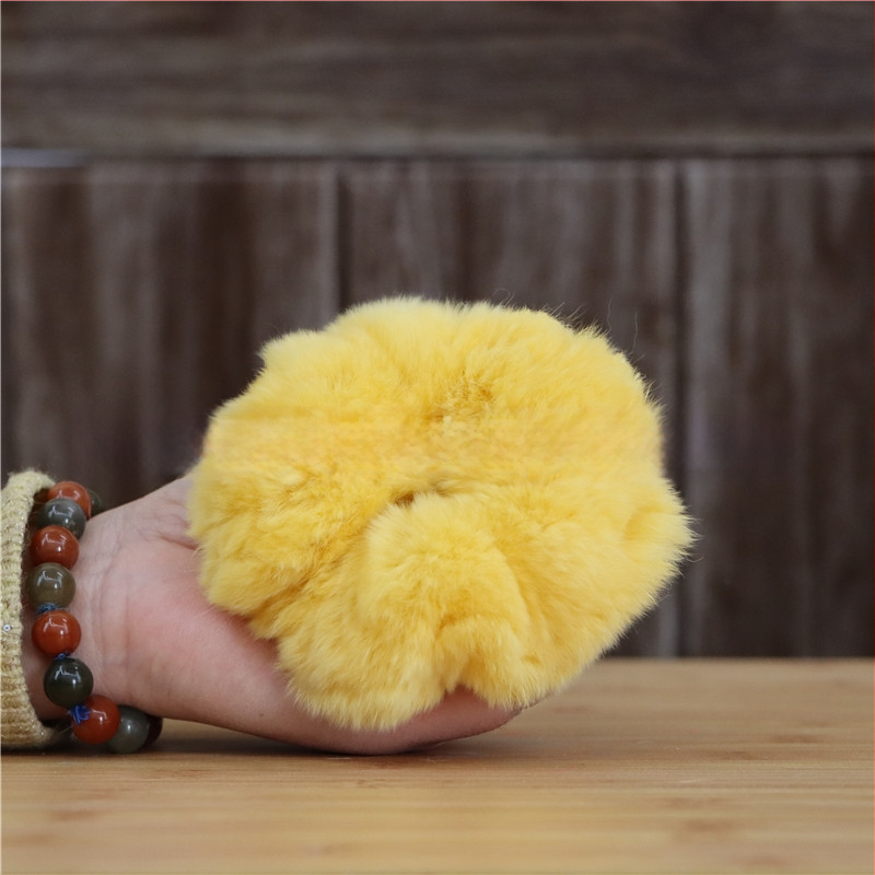 Аксесоар за глава от Rex заешки косъм, ръчно изработено, двоен дизайн за глава и китка, вдъхновено от Япония и Корея, свеж и сладък стил