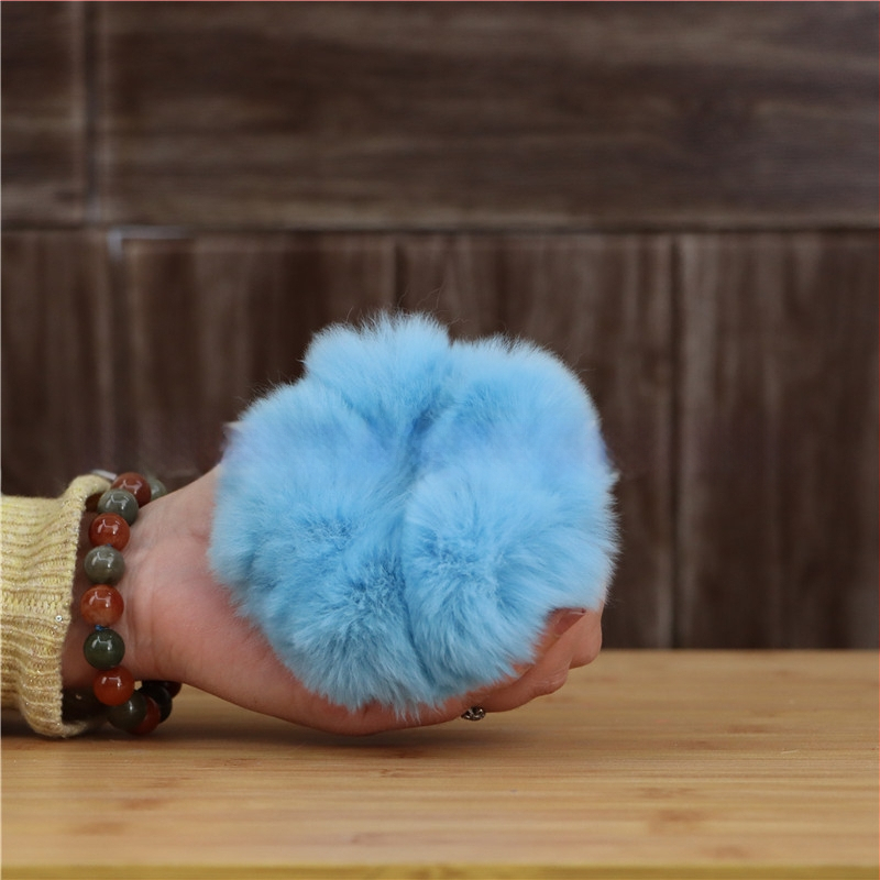 Аксесоар за глава от Rex заешки косъм, ръчно изработено, двоен дизайн за глава и китка, вдъхновено от Япония и Корея, свеж и сладък стил