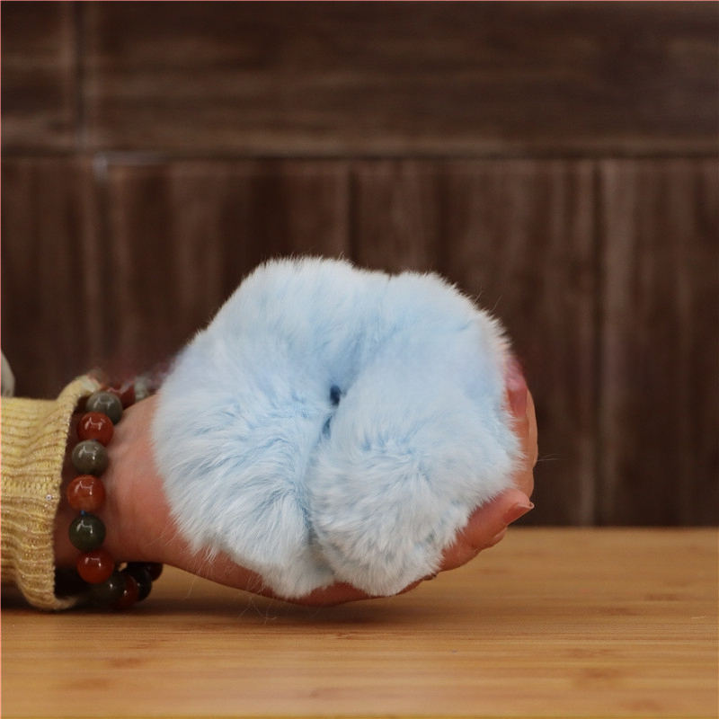 Аксесоар за глава от Rex заешки косъм, ръчно изработено, двоен дизайн за глава и китка, вдъхновено от Япония и Корея, свеж и сладък стил